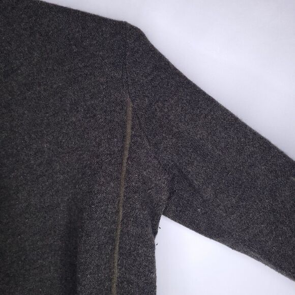 Eileen Fisher Drape Cardigan XL Green Wool Open Front - Picture 3 of 9